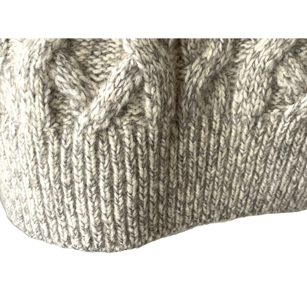 VINCE Oversized Cable-Knit Turtleneck Sweater Wool Cashmere Blend - Picture 11 of 14